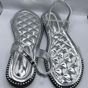 Elegant Silver Sandals